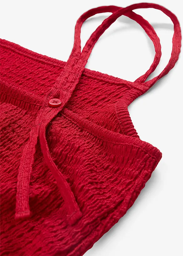 Robe à bretelles réglables en crêpe extensible, bonprix