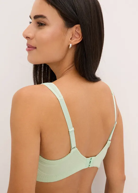 Soutien-gorge coton grand maintien sans armatures, bonprix