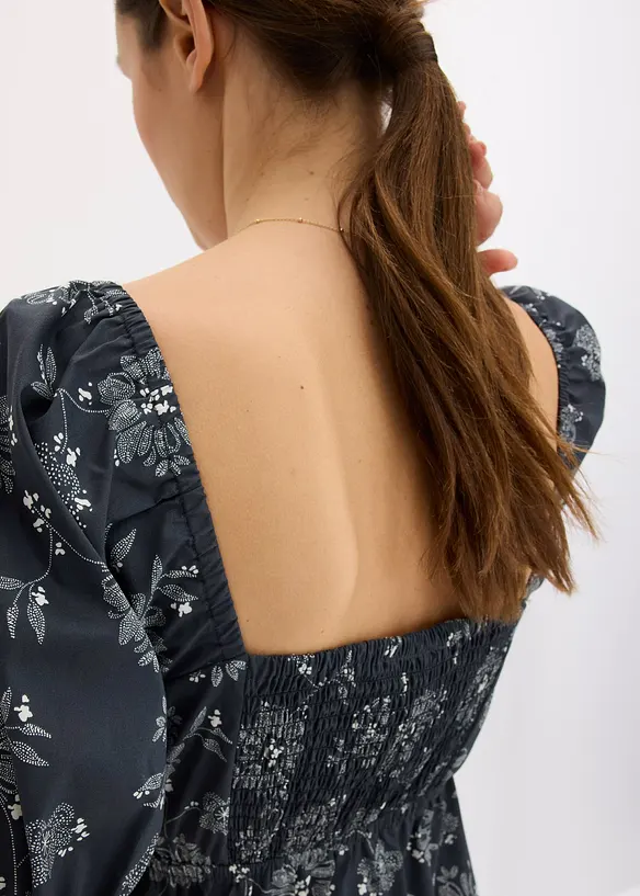 Robe midi à manches bouffantes, bonprix