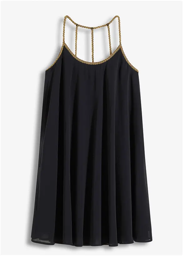 Robe en crêpe avec un dos original, bonprix