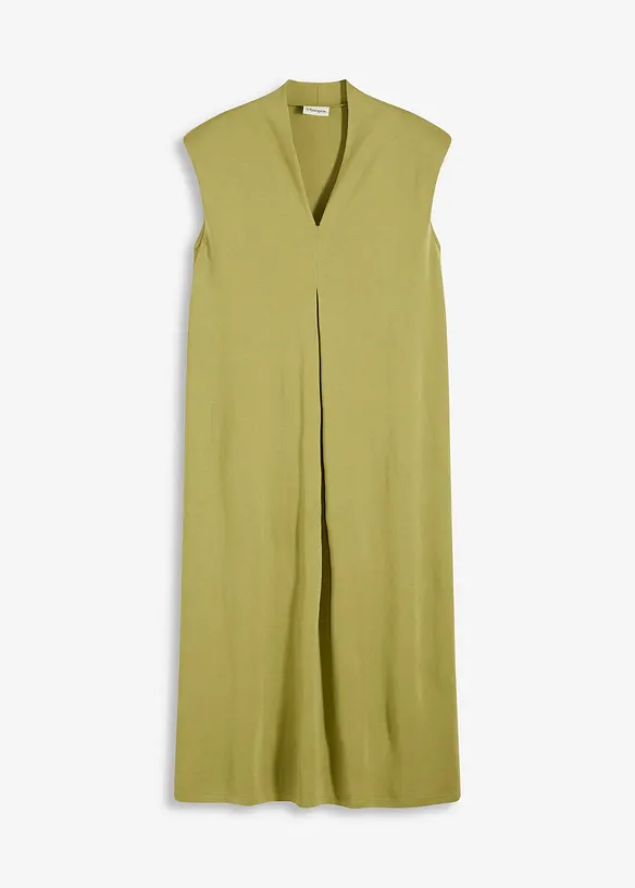 Robe en jersey piqué de viscose avec épaulettes, bonprix