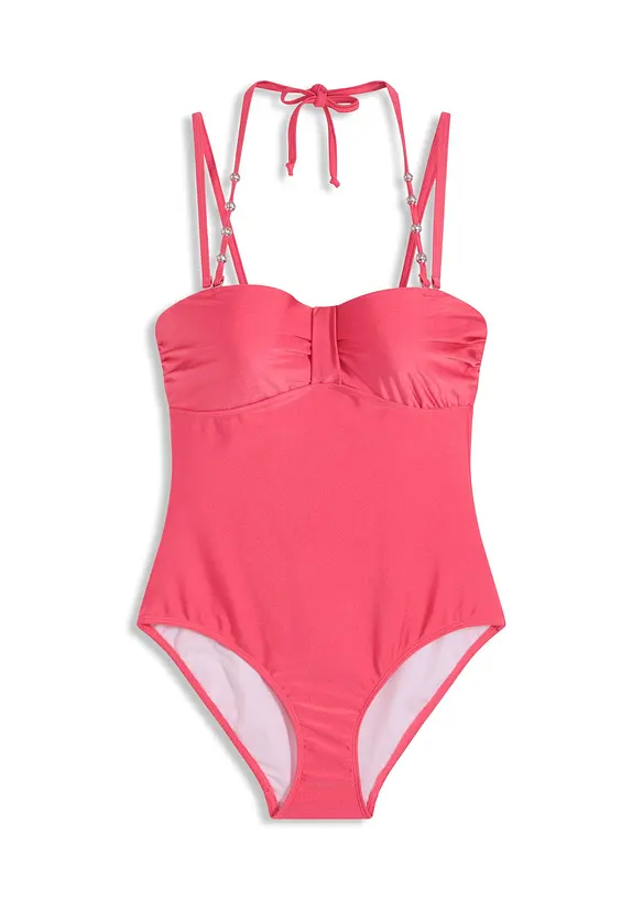Maillot 1 pièce à armatures en matière brillante, bonprix