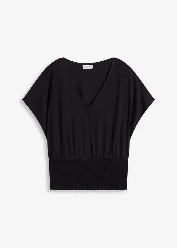 T-shirt à base smockée, bonprix
