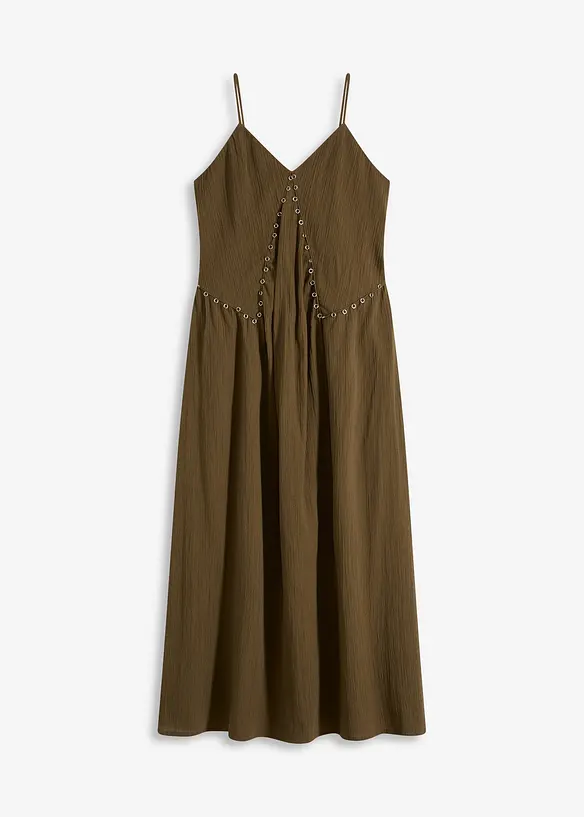 Robe longue orné d’œillets, bonprix