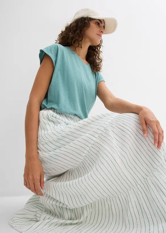 T-shirt boxy 100% coton, bonprix