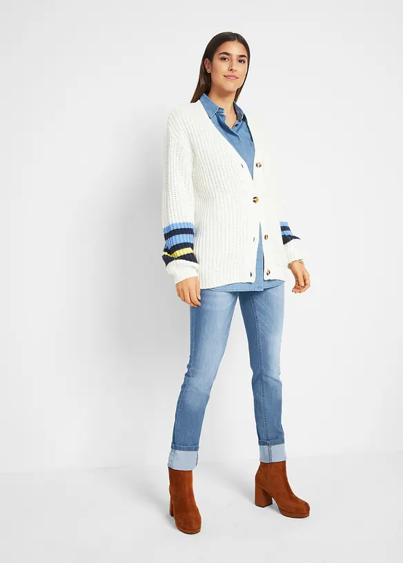 Jean skinny taille mi-haute, extensible, bonprix