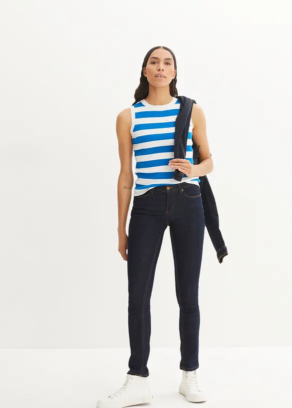 Jean skinny taille mi-haute, extensible, bonprix