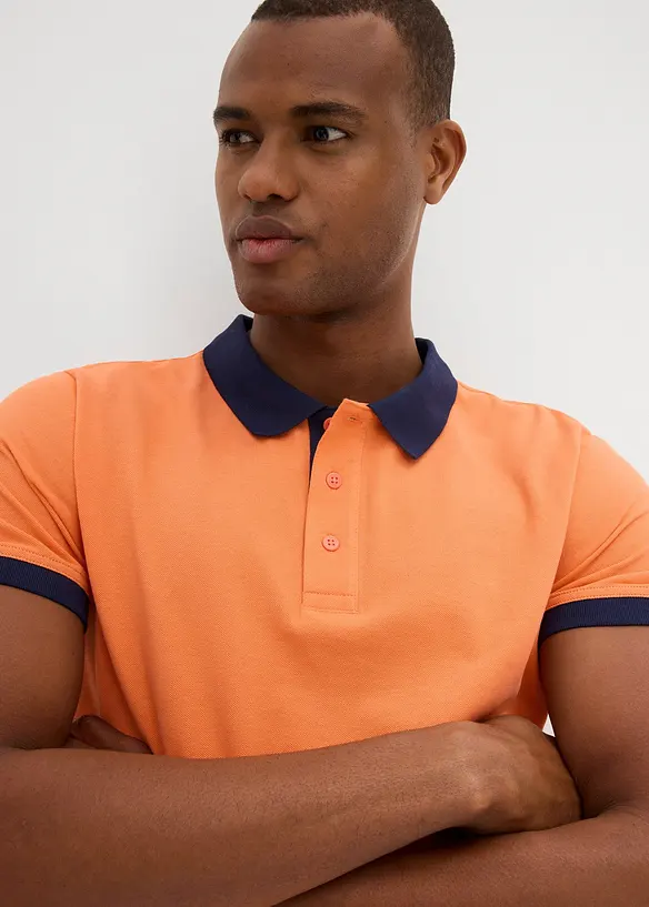 Polo en maille piquée 100% coton, bonprix