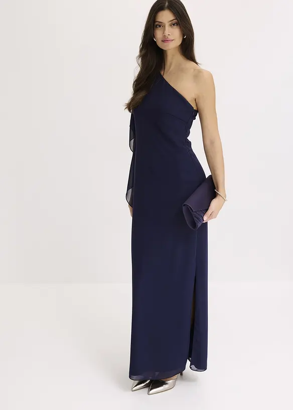 Robe asymétrique en mousseline, bonprix