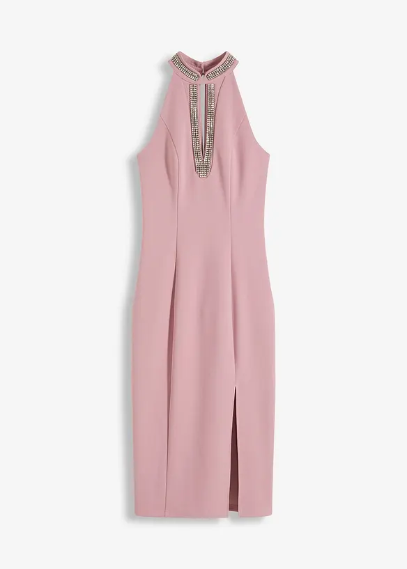Robe midi en crêpe texturé, bonprix