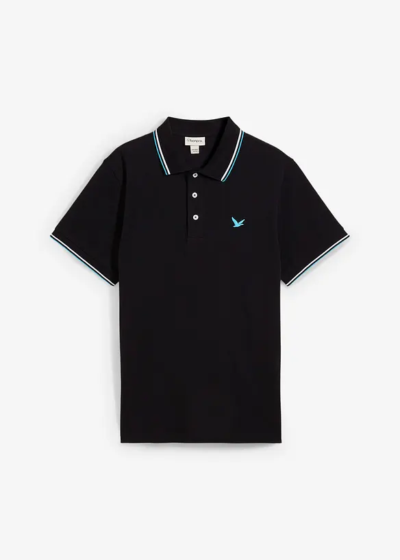 Polo en maille piquée 100% coton, bonprix