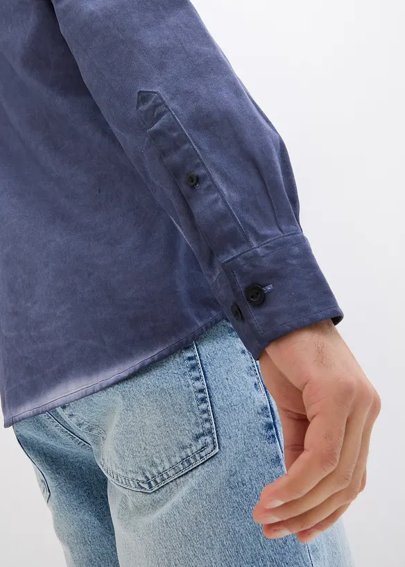 Chemise aspect délavé, 100% coton, bonprix