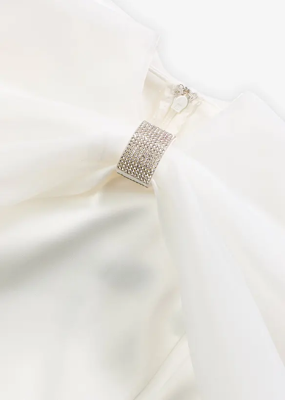 Robe de mariée en satin brillant orné de strass, bonprix