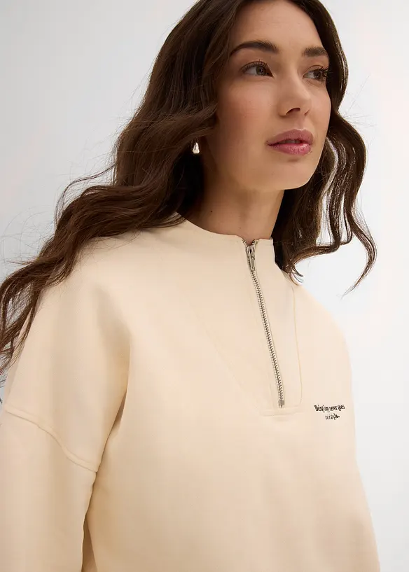 Sweat oversize 100% coton, bonprix