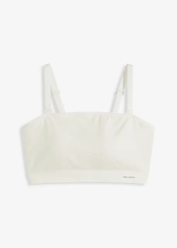 Soutien-gorge bandeau sans couture rembourré Feel Comfort avec bretelles amovibles, bonprix