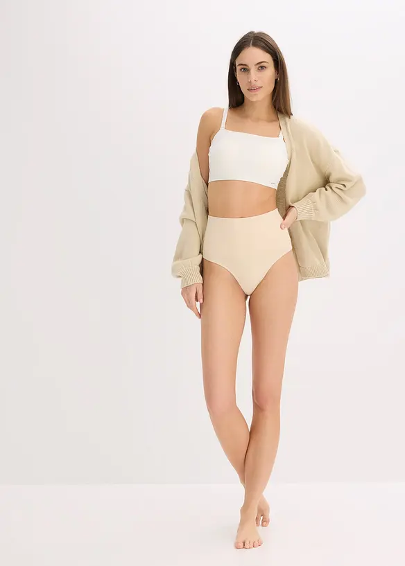 Soutien-gorge bandeau sans couture rembourré Feel Comfort avec bretelles amovibles, bonprix