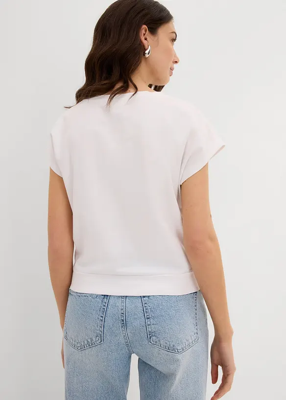 T-shirt court 100% coton, bonprix