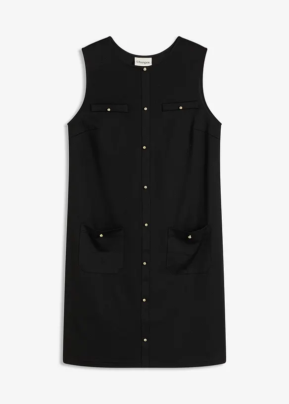 Robe avec boutons décoratifs, bonprix