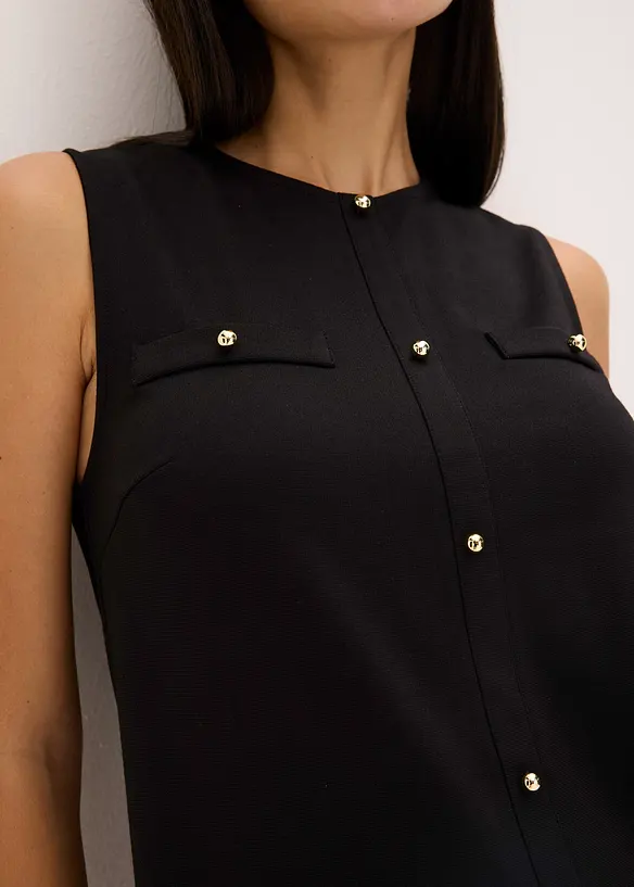 Robe avec boutons décoratifs, bonprix