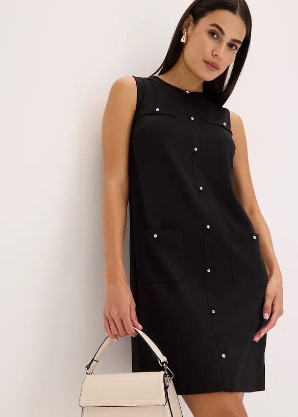 Robe avec boutons décoratifs, bonprix