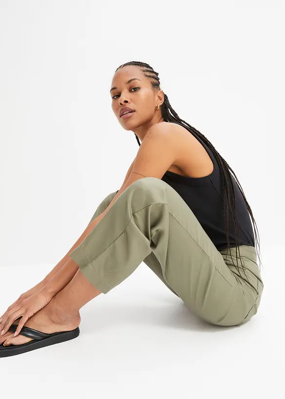 Pantalon cargo léger en Lyocell fluide, bonprix