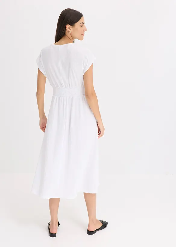 Robe en jersey crêpe aérien, bonprix