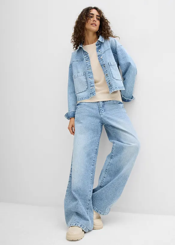 T-shirt en crêpe texturé, bonprix