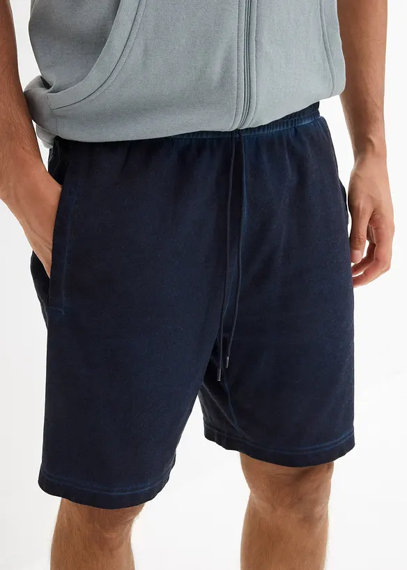 Bermuda en molleton, aspect délavé, bonprix