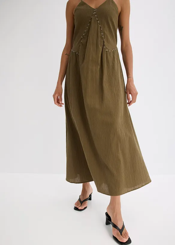 Robe longue orné d’œillets, bonprix