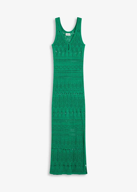 Robe longue aspect crochet, bonprix