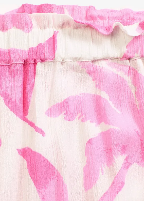 Short imprimé en viscose texturée, bonprix