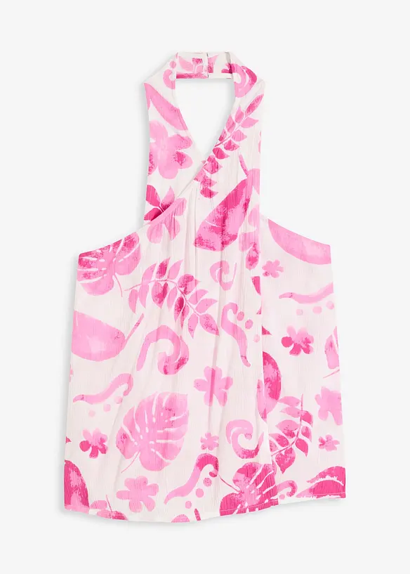 Top à dos nu en viscose texturée, bonprix