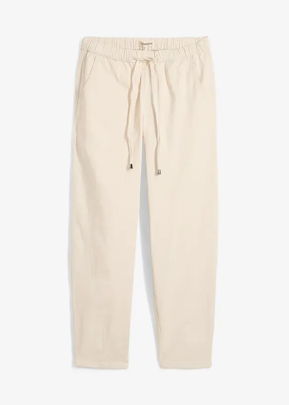 Jean barrel taille mi-haute élastiquée, bonprix