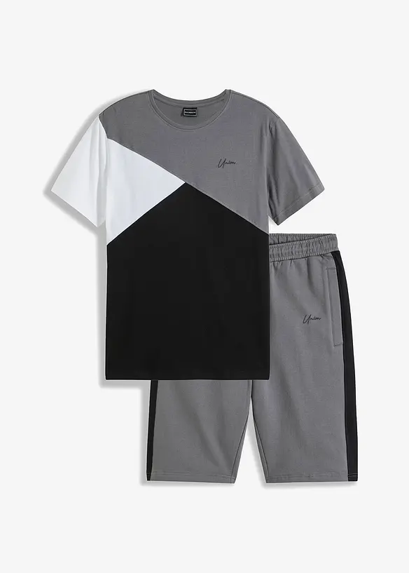 T-shirt et bermuda sweat (ens. 2 pces), bonprix