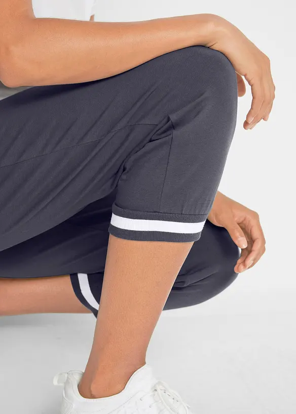 Pantalon de jogging, longueur 3/4, en coton extensible, bonprix