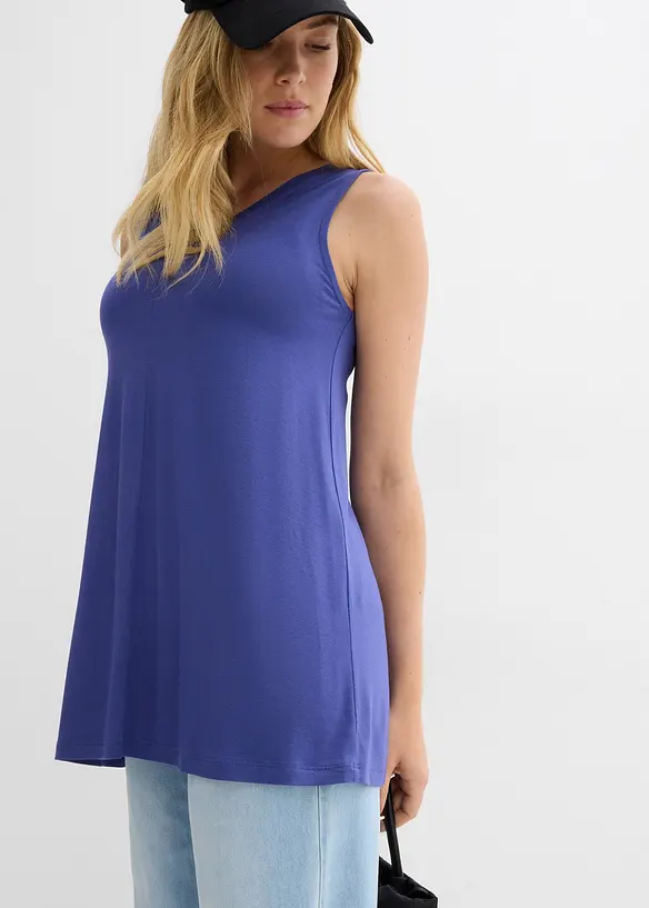 Top long en viscose extensible, bonprix