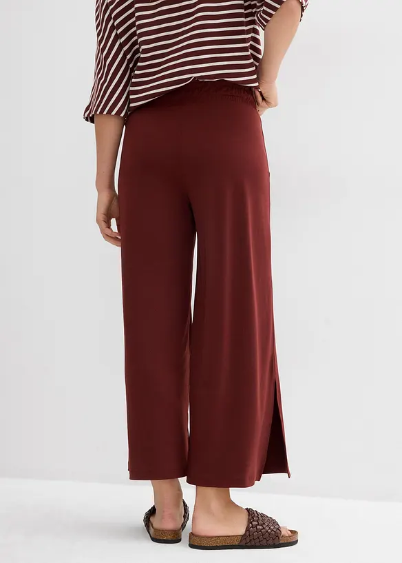 Pantalon en jersey à taille élastiquée, bonprix