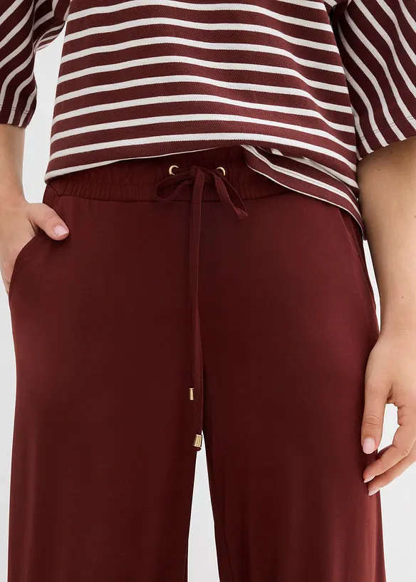 Pantalon en jersey à taille élastiquée, bonprix