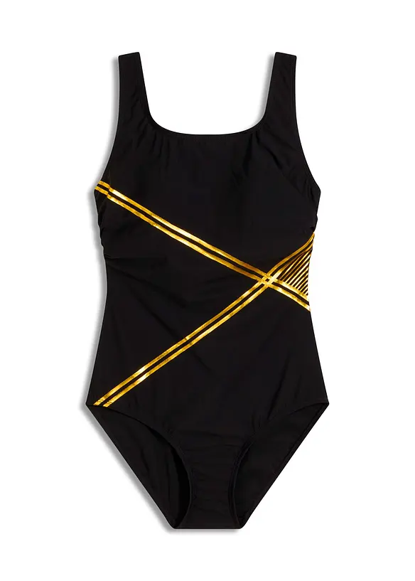 Maillot 1 pièce sculptant, maintien léger, bonprix