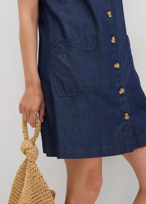Robe en jean 100% coton, bonprix