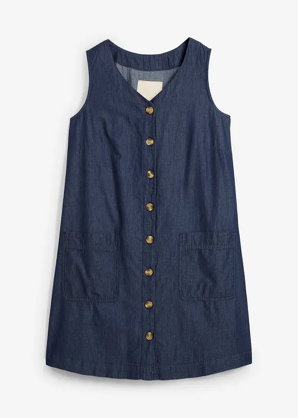 Robe en jean 100% coton, bonprix