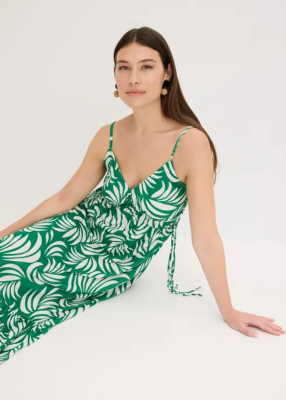 Robe imprimée à fines bretelles, bonprix