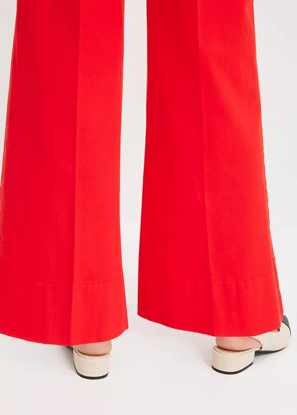 Pantalon twill à boutons décoratifs, bonprix