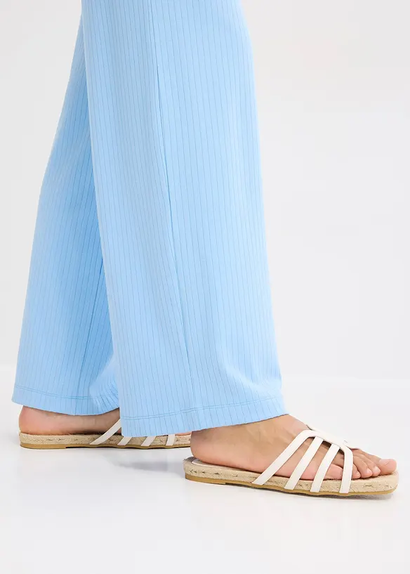 Pantalon palazzo à taille élastiquée, bonprix
