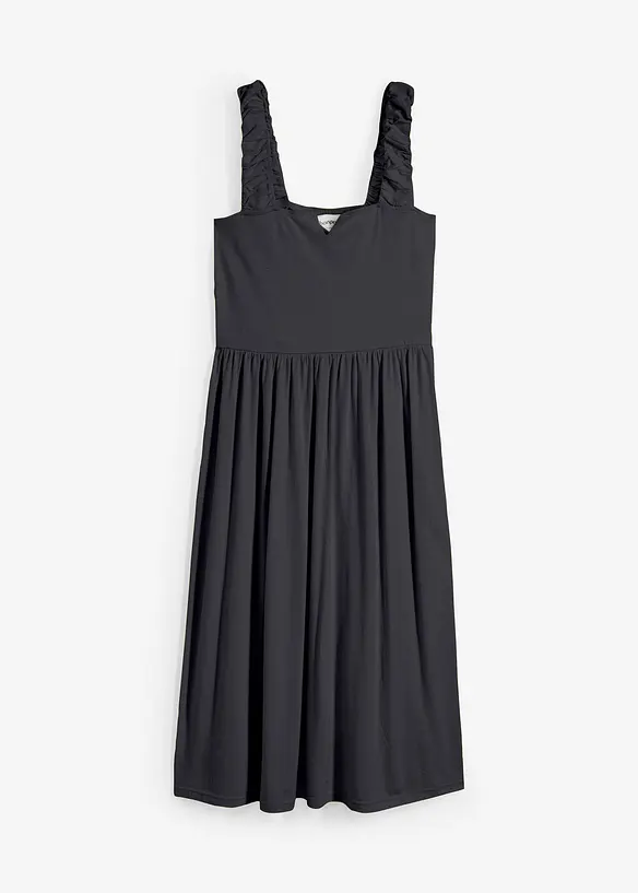 Robe légèrement évasée en jersey coton et viscose, bonprix