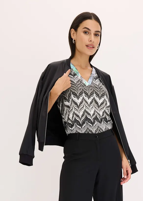 Haut à sequins, bonprix