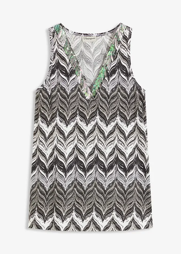 Haut à sequins, bonprix