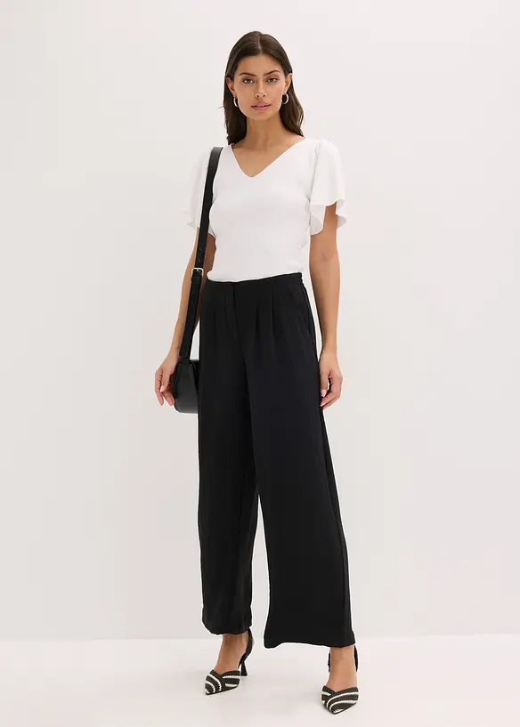 Pantalon texturé, bonprix