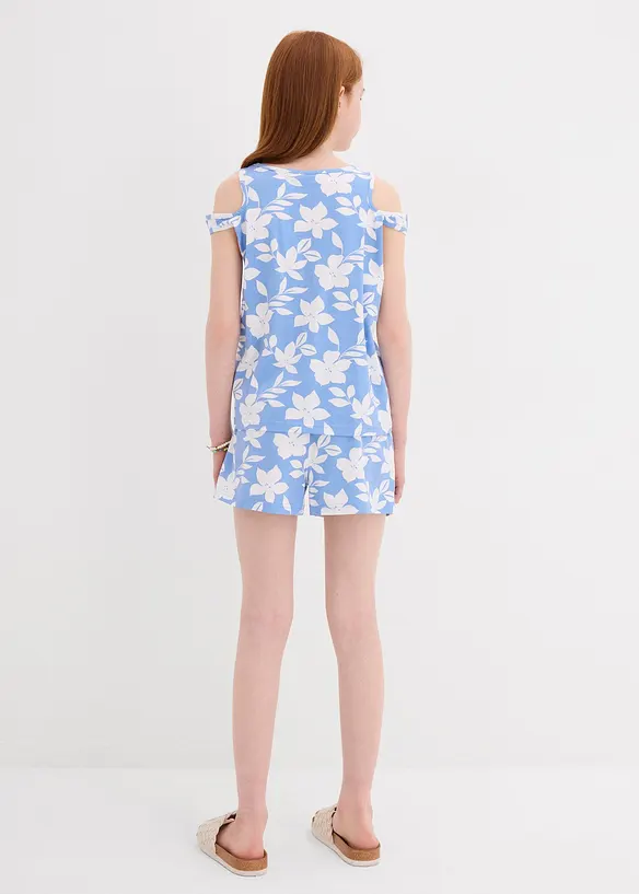 Top jersey et pantacourt (ens. 2 pces, 100 % coton, bonprix
