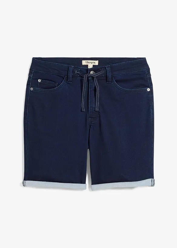 Bermuda en molleton effet jean, Regular, bonprix